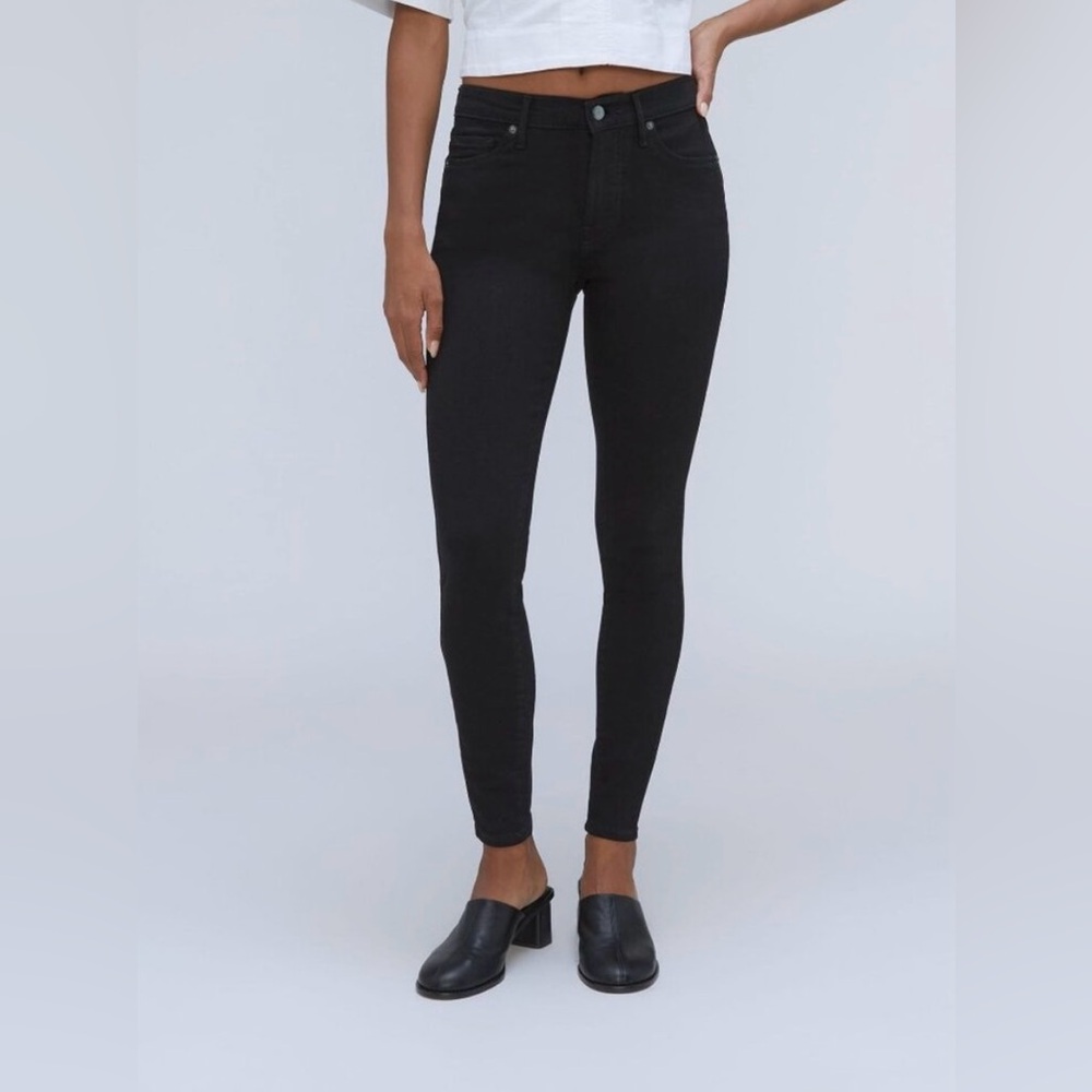 Everlane Black Skinny Jeans Women’s Size 27 Ankle High Rise Denim Pants